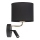 Lampada LED flessibile RICHI 1xE27/15W/230V + LED/3W/230V nero