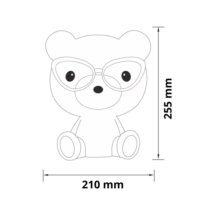 Lampada LED notturna per bambini dimmerabile LED/2,5W orso blu