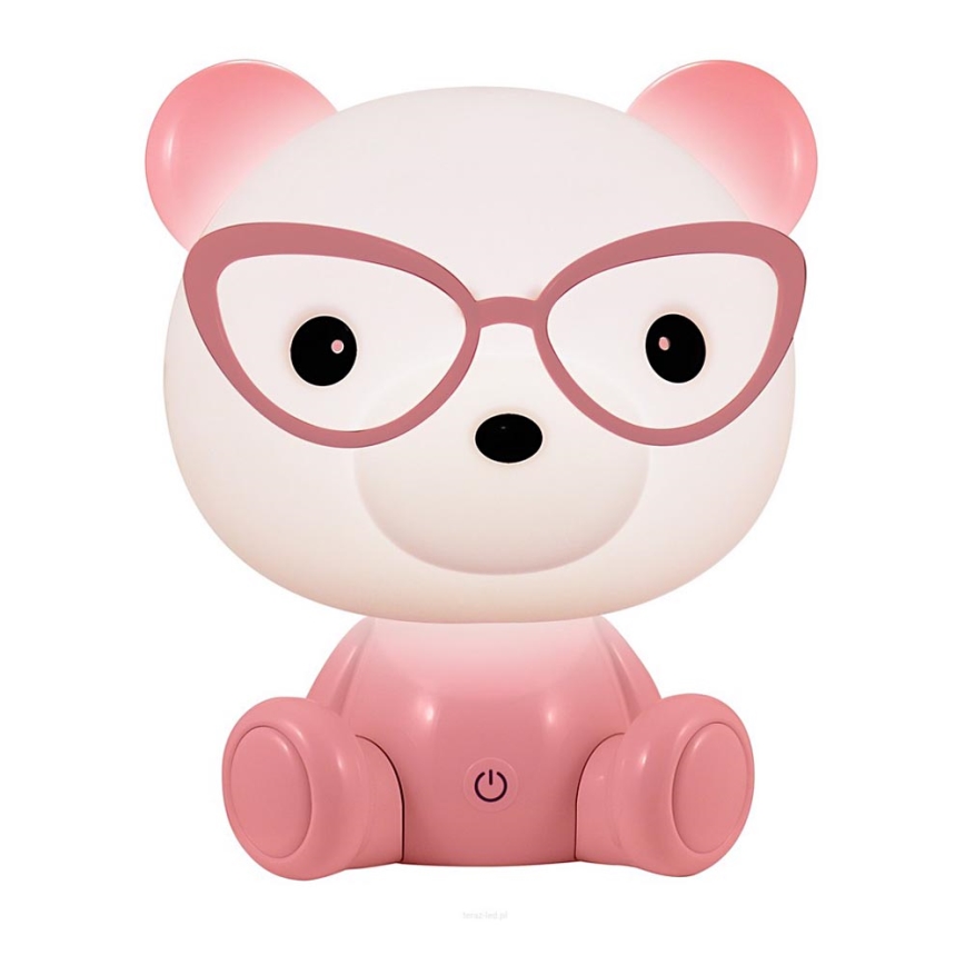 Lampada LED notturna per bambini dimmerabile LED/2,5W orso rosa