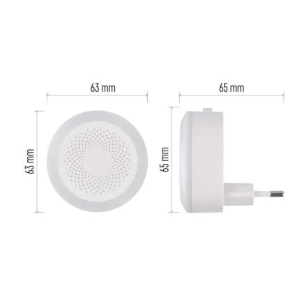 Lampada LED orientativa da spina LED/0,5W/230V