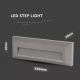 Lampada LED per le scale LED/3W/100-240V 4000K IP65 grigio