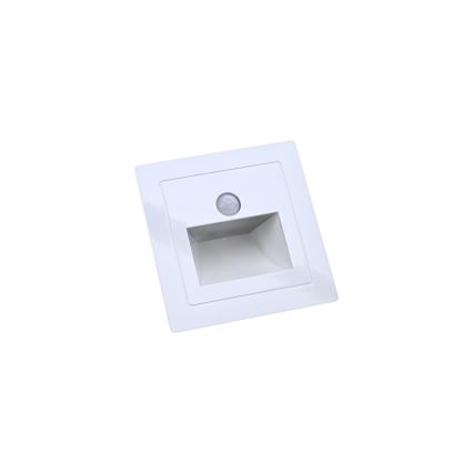 Lampada LED per scale con rilevatore di movimento e sensore crepuscolare LED/3W/230V 6000K bianco