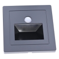Lampada LED per scale con sensore di movimento e crepuscolare LED/3W/230V 6000K nera