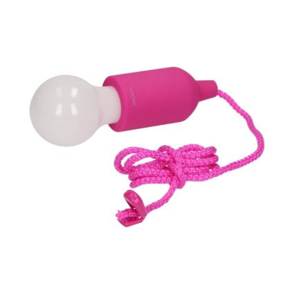 Lampada LED portatile LED/1W/3xAAA rosa