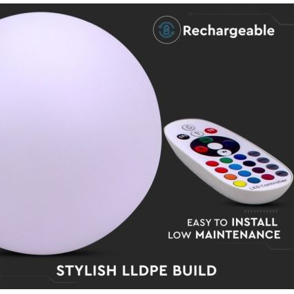 Lampada LED RGB da esterno dimmerabile LED/1W/230V 30cm IP67