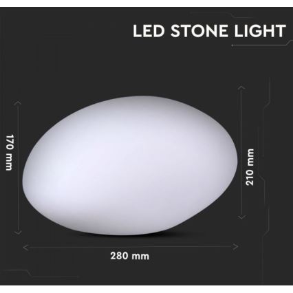 Lampada LED RGB dimmerabile da esterno LED/1W/230V 28cm IP67 + TC