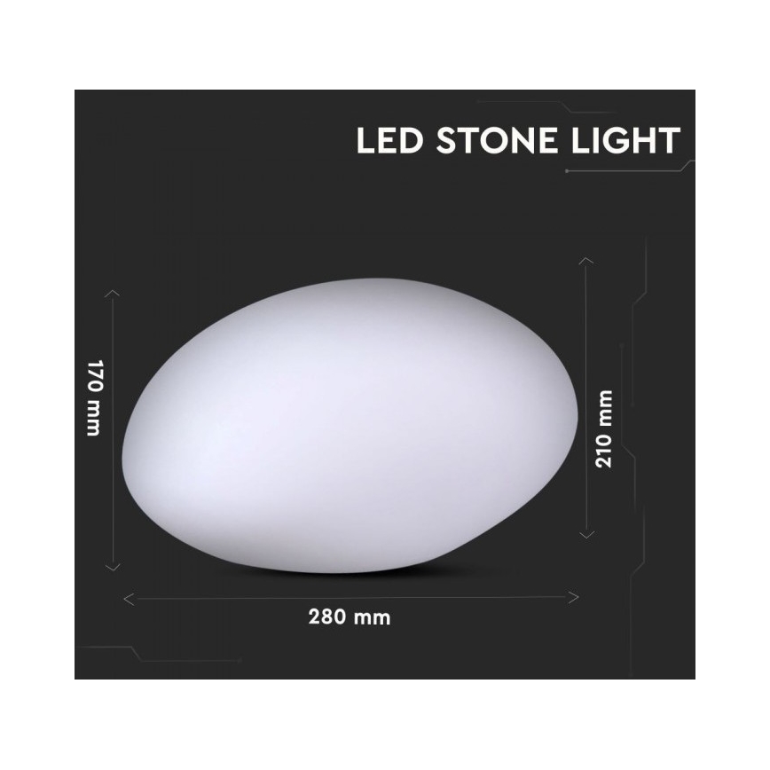 Lampada LED RGB dimmerabile da esterno LED/1W/230V 28cm IP67 + TC