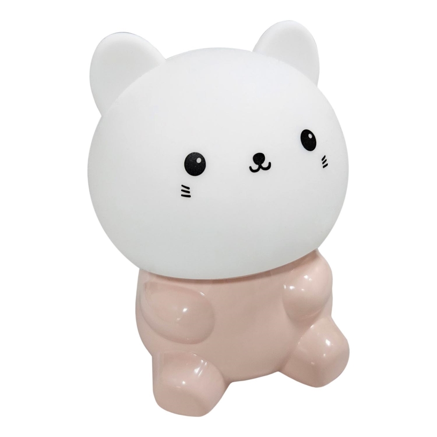 Lampada LED RGBW per bambini con touch LED/1W/5V USB 1200 mAh gatto
