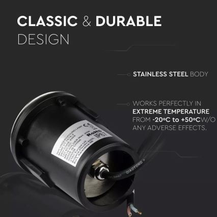 Lampada LED segnapasso da esterno 1xLED/1W/12V IP67