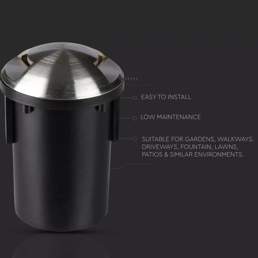 Lampada LED segnapasso da esterno 1xLED/1W/12V IP67