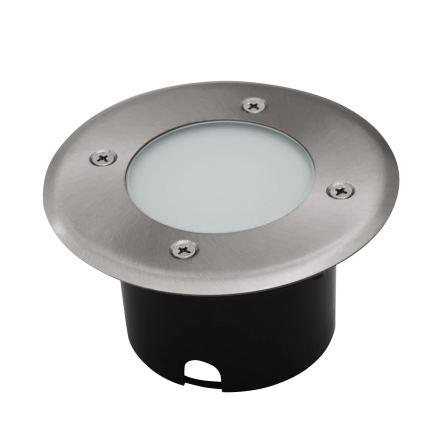 Lampada LED segnapasso MIVO LED/3W/230V diametro 12 cm IP67 cromo opaco