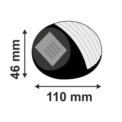 Lampada LED solare 2xLED/0,12W/1,2V 300 mAh 6500K IP44