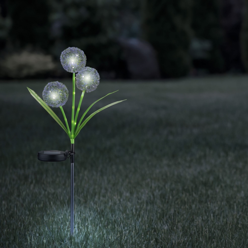 Lampada LED solare ALLIUM LED/1,2V 6500K 600 mAh IP44 nero