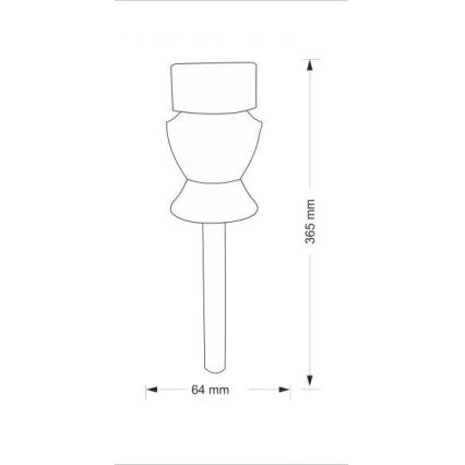 Lampada LED solare CRYSTAL 2xLED-RGB/0,02W/1xAAA cromo opaco