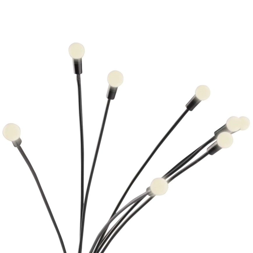 Lampada LED solare FIORINI 8xLED/1,2V 600mAh IP44 nero