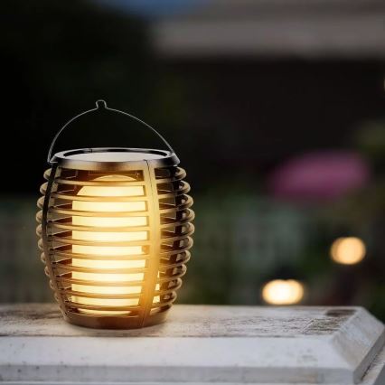 Lampada LED solare FLAME 4in1 1xLED/0,45W/3,7V IP44 500 mAh