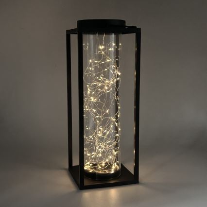Lampada LED solare GLAMOUR LED/1,2V 600 mAh IP44 nero