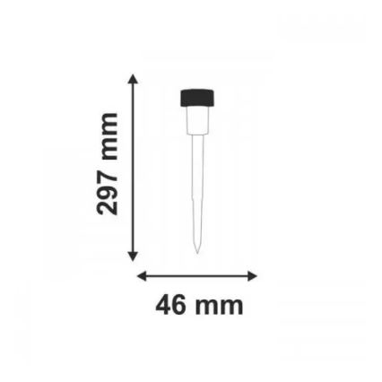 Lampada LED solare GRANAT 1xLED/0,07W/2V