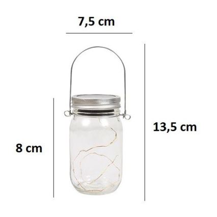 Lampada LED solare JAR LED/1,2V 600 mAh IP44