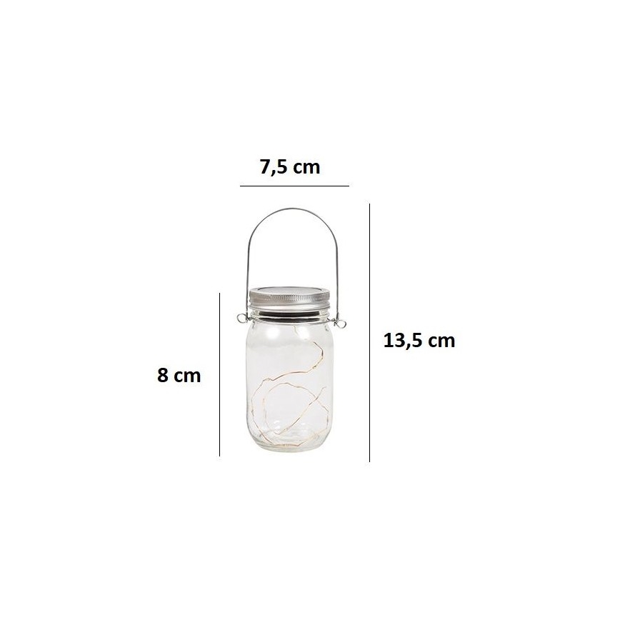 Lampada LED solare JAR LED/1,2V 600 mAh IP44