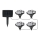 Lampada LED solare LED/0,14W/2V 600 mAh IP44 tlapky