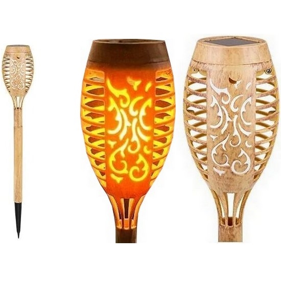Lampada LED solare MINISPARK BAMBOO LED/1,8W/5,5V IP44 beige