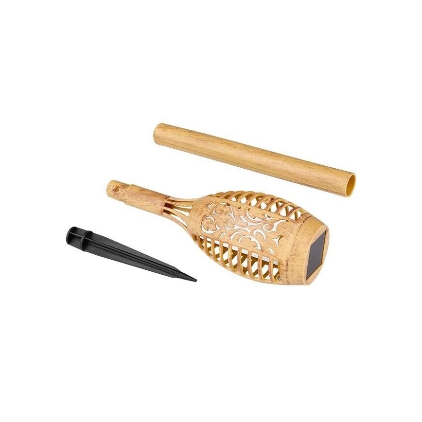 Lampada LED solare MINISPARK BAMBOO LED/1,8W/5,5V IP44 beige