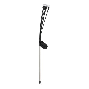 Lampada LED solare MULTI LED/0,06W/1,2V 150 mAh IP44 nero