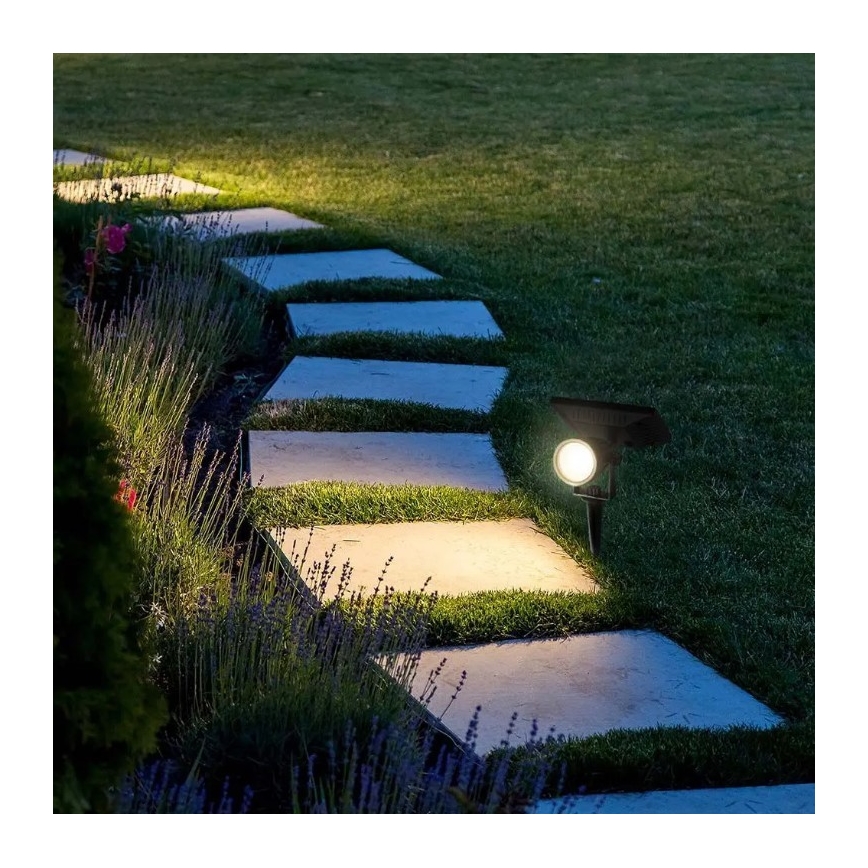 Lampada LED solare SPIKE LED/2W/5,5V IP65 3000K 1200 mAh