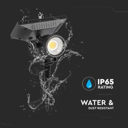 Lampada LED solare SPIKE LED/2W/5,5V IP65 6400K 1200 mAh