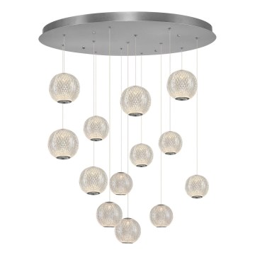 Lampada LED sospesa CREMONA 13xLED/5W/230V 3000K cromato opaco