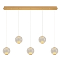 Lampada LED sospesa CREMONA 5xLED/5W/230V 3000K dorata