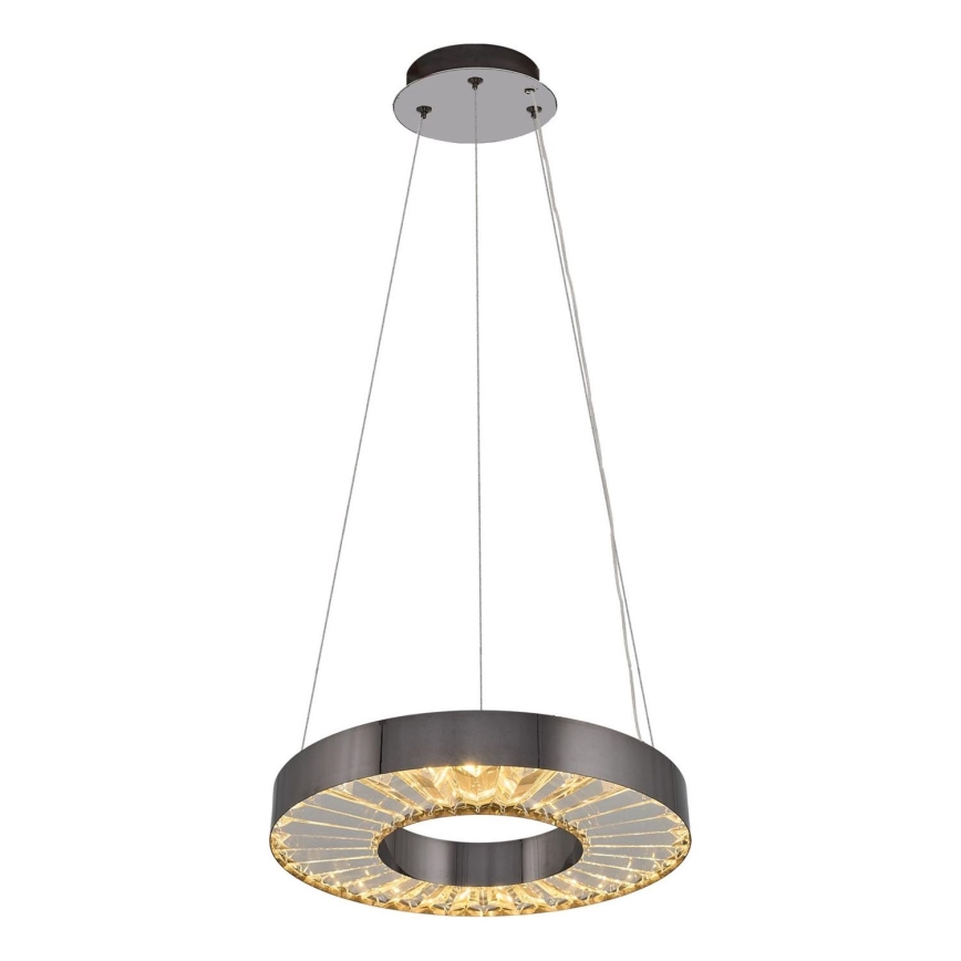 Lampada LED sospesa JESI LED/35W/230V 3000K diametro 40 cm argento