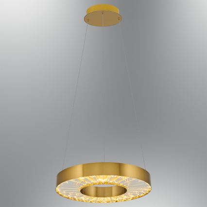 Lampada LED sospesa JESI LED/35W/230V 3000K diametro 40 cm bronzo