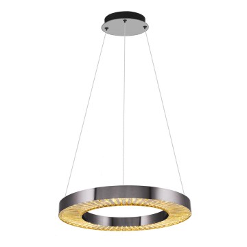 Lampada LED sospesa JESI LED/35W/230V 3000K diametro 60 cm argento