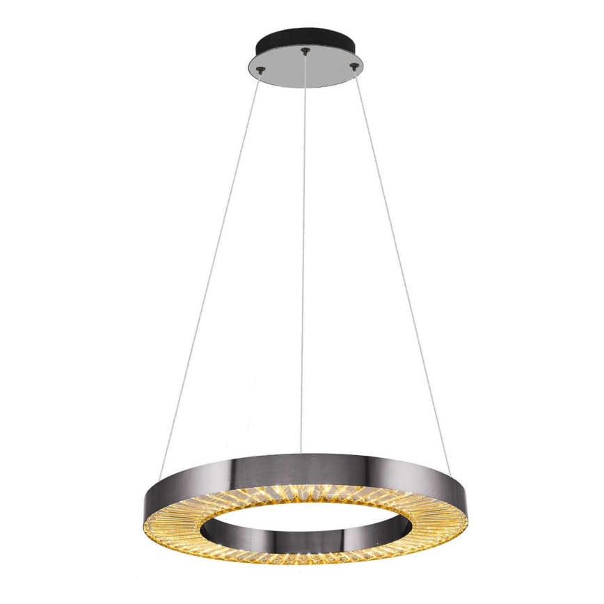 Lampada LED sospesa JESI LED/35W/230V 3000K diametro 60 cm argento