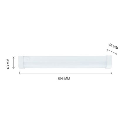 Lampada LED sottopensile AQUATICA LED/15W/230V 6000K IP44