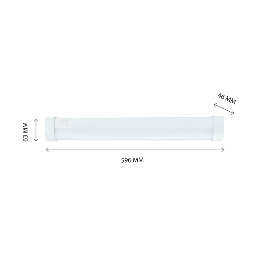 Lampada LED sottopensile AQUATICA LED/15W/230V 6000K IP44