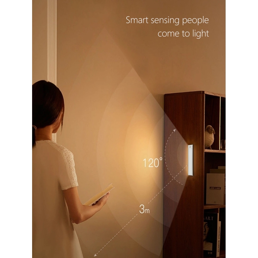Lampada LED sottopensile CABINET-4 con sensore PIR LED/1,5W/230V 1100mAh 4000K