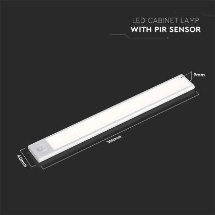 Lampada LED sottopensile con sensore LED/1,5W/5V 3000K 1500 mAh