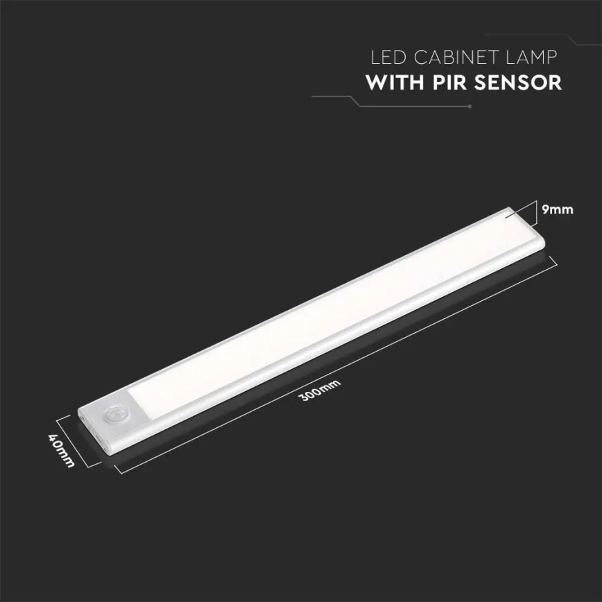 Lampada LED sottopensile con sensore LED/1,5W/5V 3000K 1500 mAh