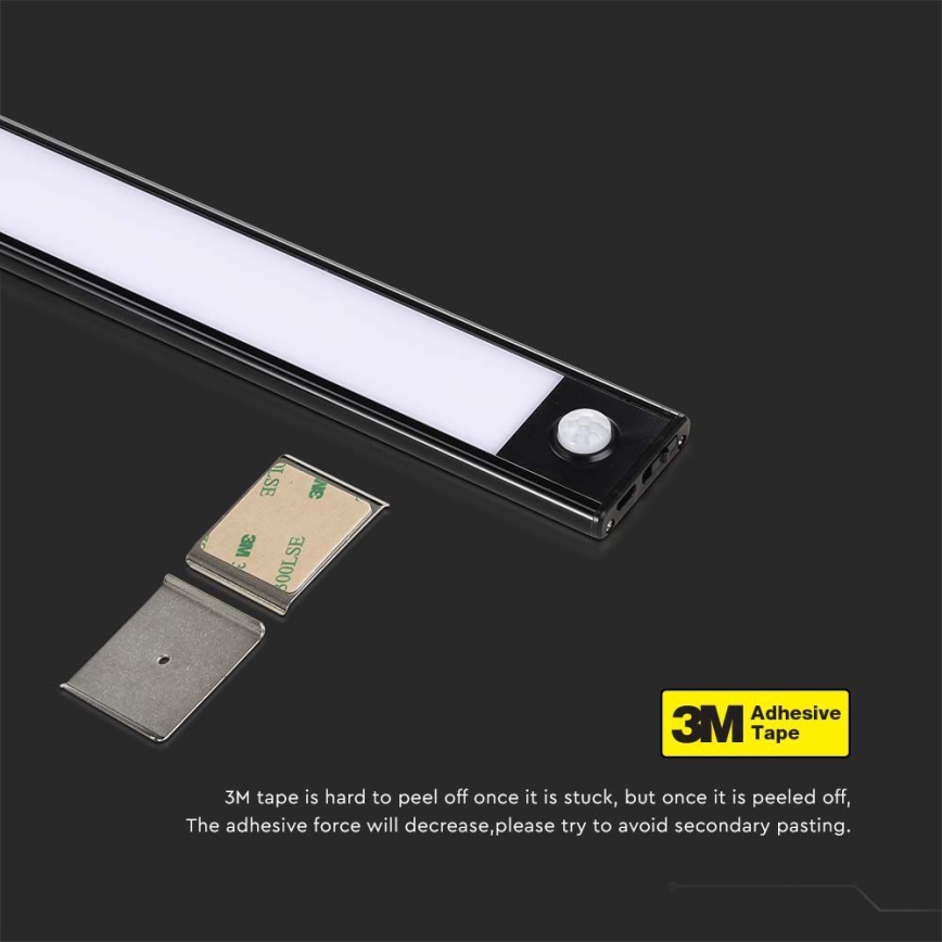 Lampada LED sottopensile con sensore LED/2,5W/5V 4000K 3000 mAh