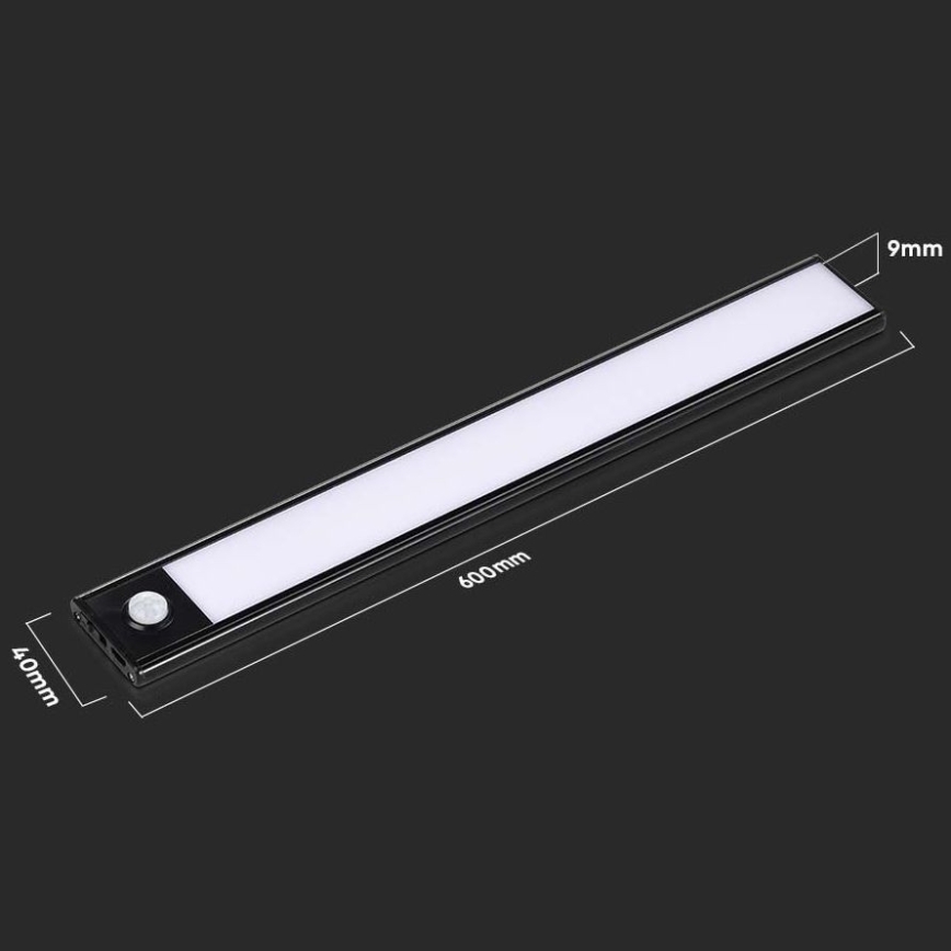 Lampada LED sottopensile con sensore LED/2,5W/5V 4000K 3000 mAh