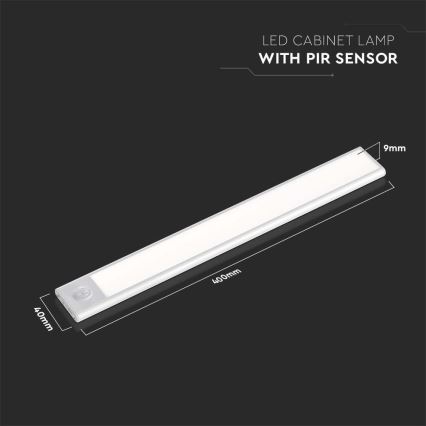 Lampada LED sottopensile con un sensore LED/2W/5V 3000K