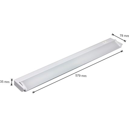 Lampada LED sottopensile LED/10W/230V bianco