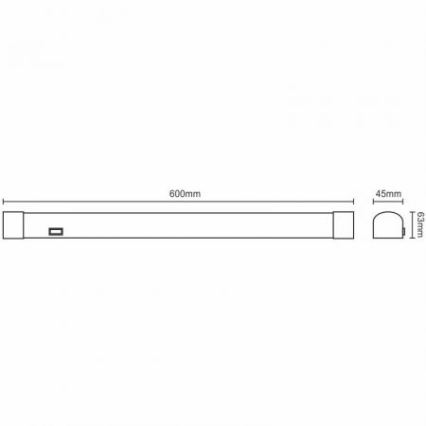 Lampada LED sottopensile LED/15W/230V 4000K