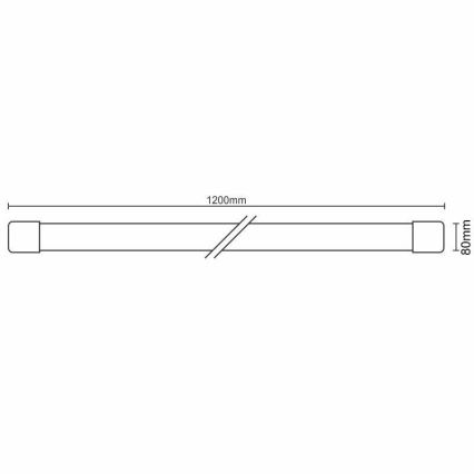 Lampada LED sottopensile LED/40W/230V 4000K IP40