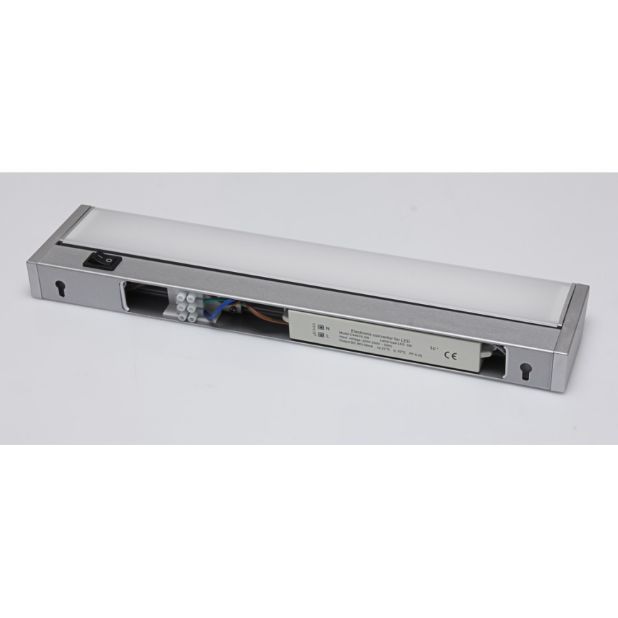 Lampada LED sottopensile LED/5W/230V argento