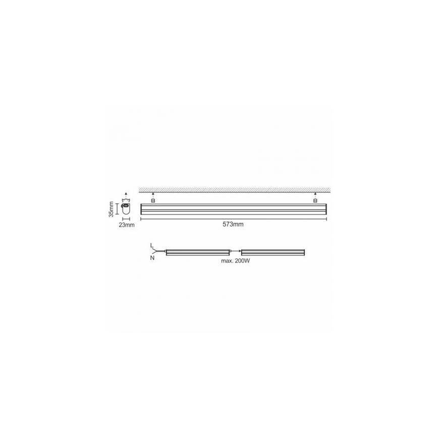 Lampada LED sottopensile LED/9W/230V 4000K