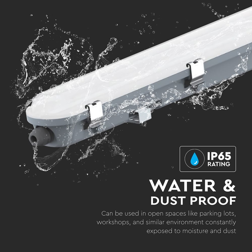 Apparecchio lineare LED tecnico con sensore di movimento e crepuscolare LED/48W/230V IP65 4000K 150 cm